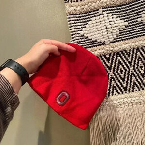 OHIO STATE BUCKEYES SCARLET RED BEANIE